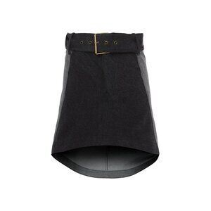JW Anderson | Panelled High Low Mini Denim Skirt in Dark Grey